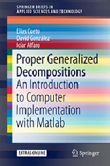 Proper Generalized Decompositions: An Introduction to Computer Implementation with MATLAB