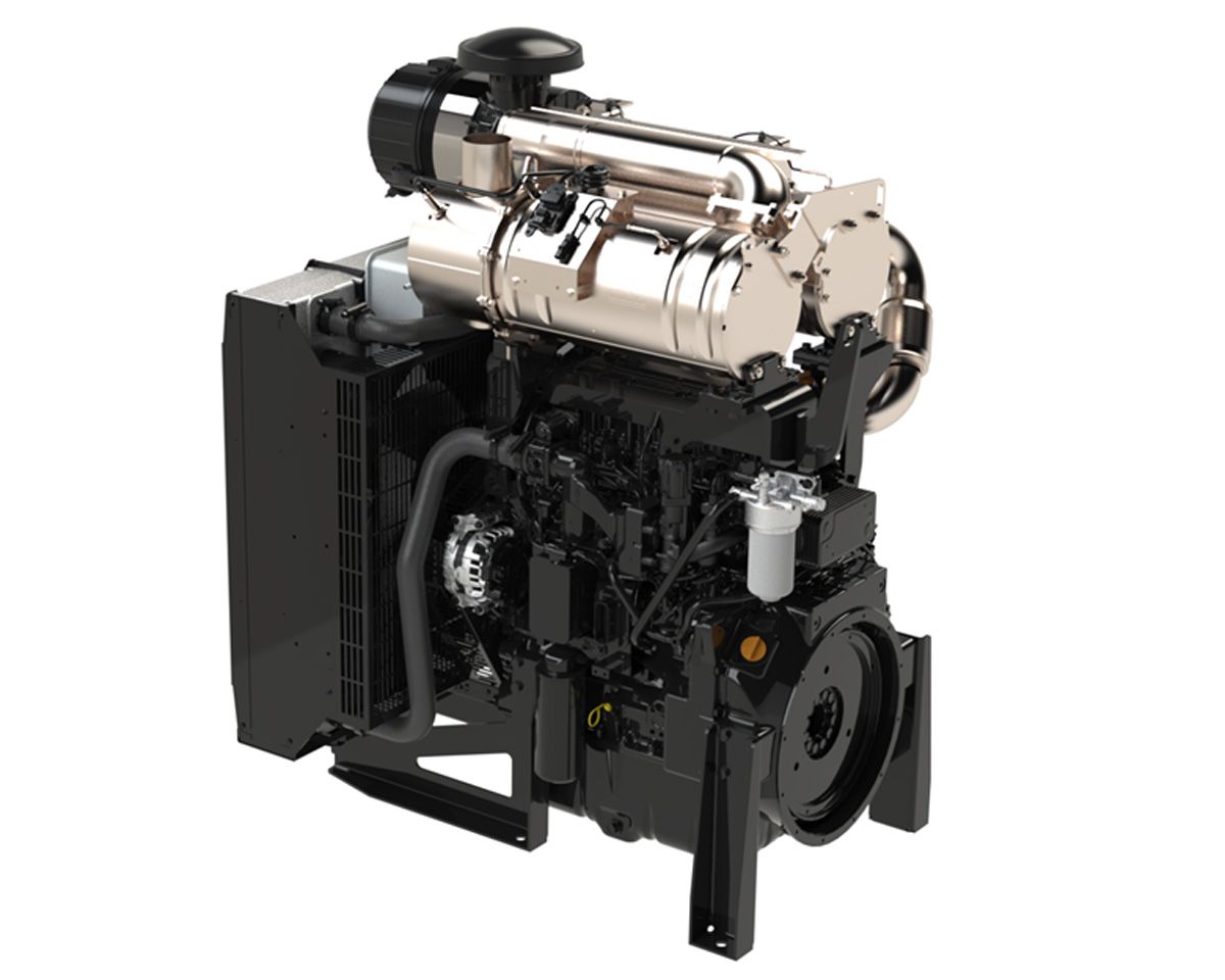 Yanmar’s 4TN107FTT engine, with an SCR mounted on top.