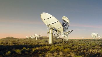 Figure 1. Artist’s impression of the MeerKAT array in the Karoo region of South Africa.