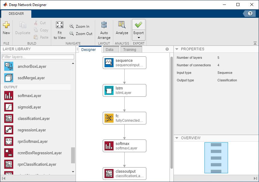 Deep Network Designer App