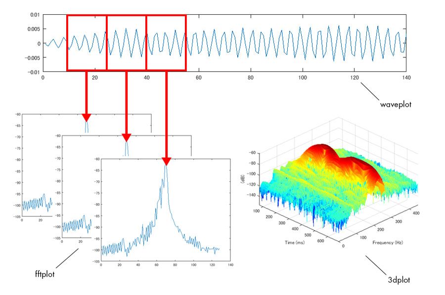 Figure 2. The process for analyzing the frequency characteristics of owl calls.
