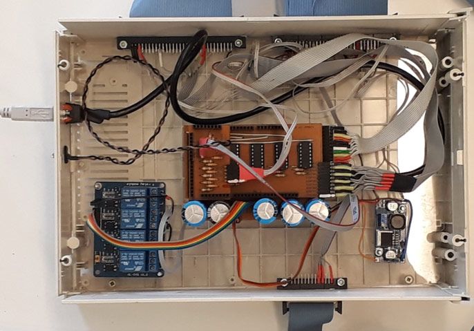 Figure 2. Control box with Arduino control board as well as a USB port and other I/O connectors.