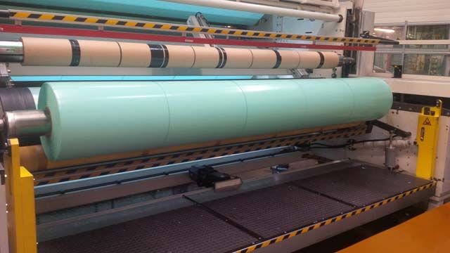 One of Mondi Gronau’s plastic production machines, which deliver about 18 million tons of plastic and thin film products annually. One of Mondi Gronau’s plastic production machines, which deliver about 18 million tons of plastic and thin film products annually.