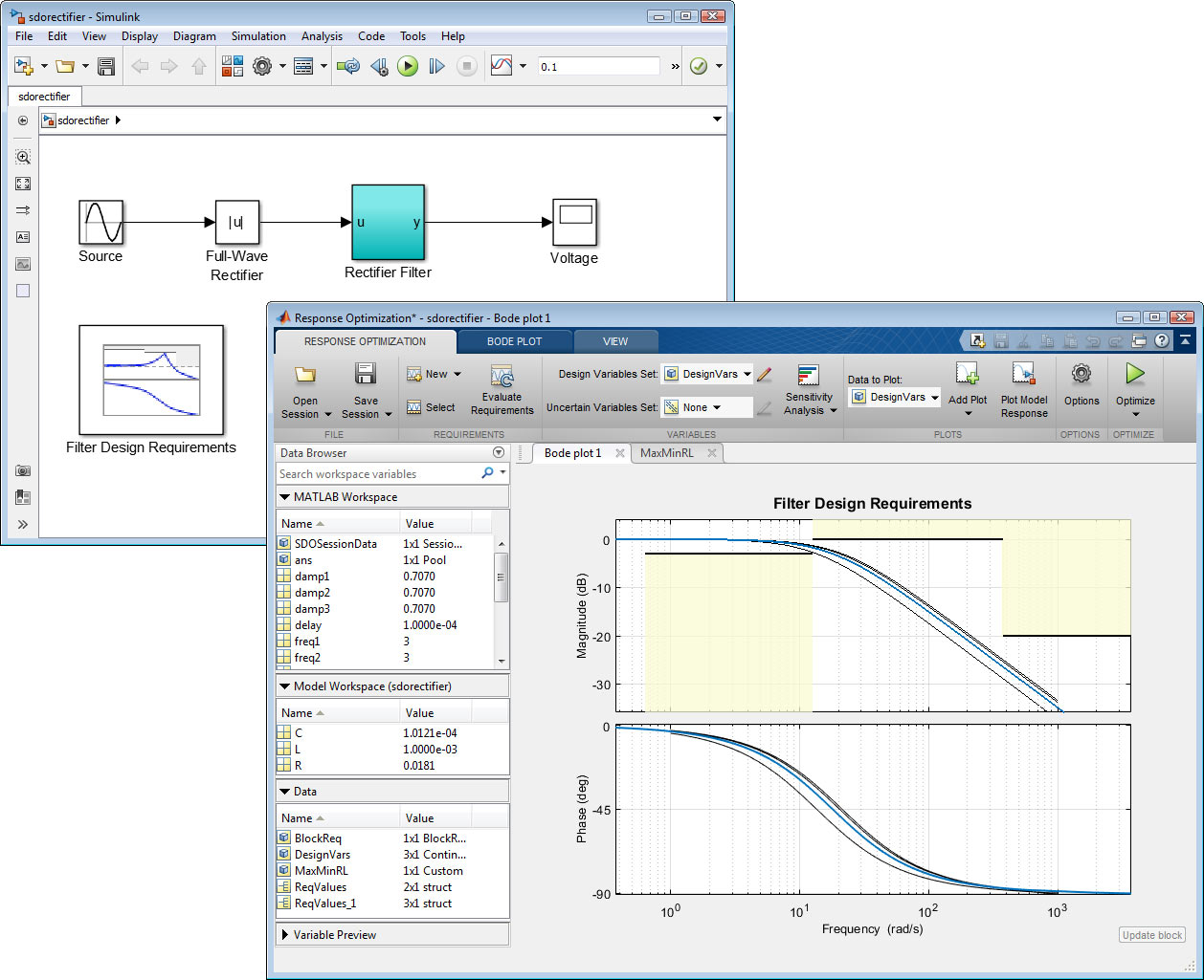 Features - Simulink Design Optimization - MATLAB & Simulink