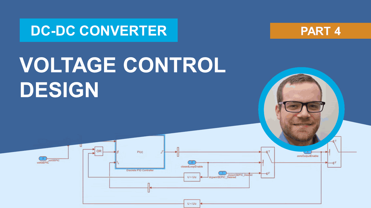 Learn how to design and tune a digital PID controller for a DC-DC converter. Using System Identification Toolbox, engineers can simplify the tuning of any power electronics converter without needing to average converter equations.