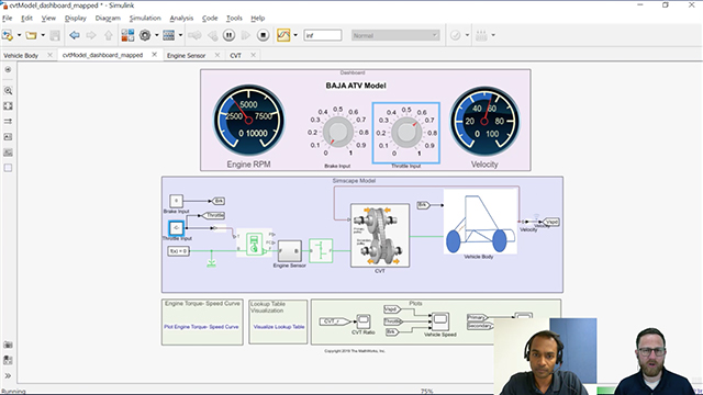 Join Veer Alakshendra and Christoph Hahn as they discuss modeling a vehicle with continuously variable transmission (CVT) relevant to automotive competitions such as BAJA.