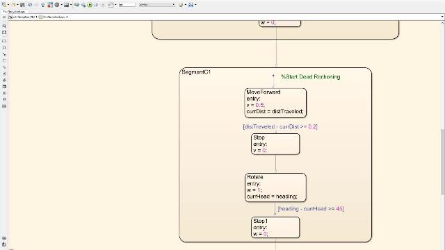 Learn how to design a supervisory logic that navigates a robot through a predefined path.