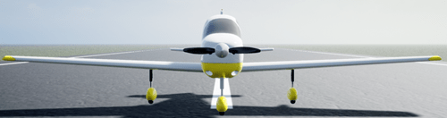 Front view of Sky Hogg aircraft.