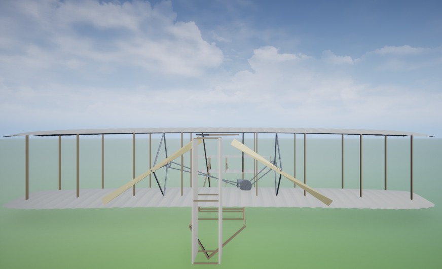 Unreal Engine visualization of wright flyer