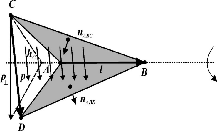 Diagram shows edge-based basis function model of the flux density.