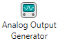 Analog Output Generator button