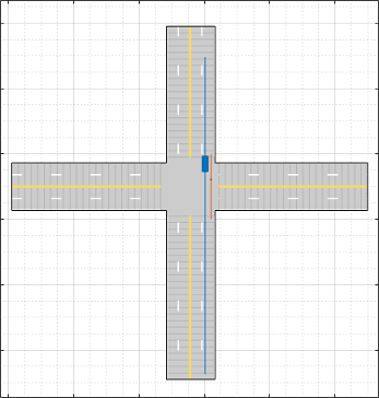 Vehicle and pedestrian side-by-side in same lane