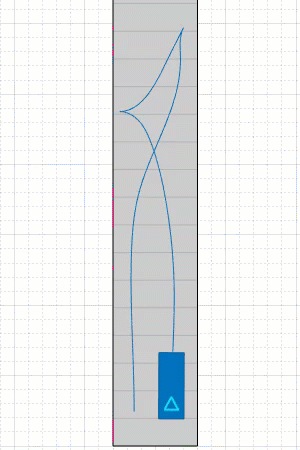 An animation of the three-point turn.