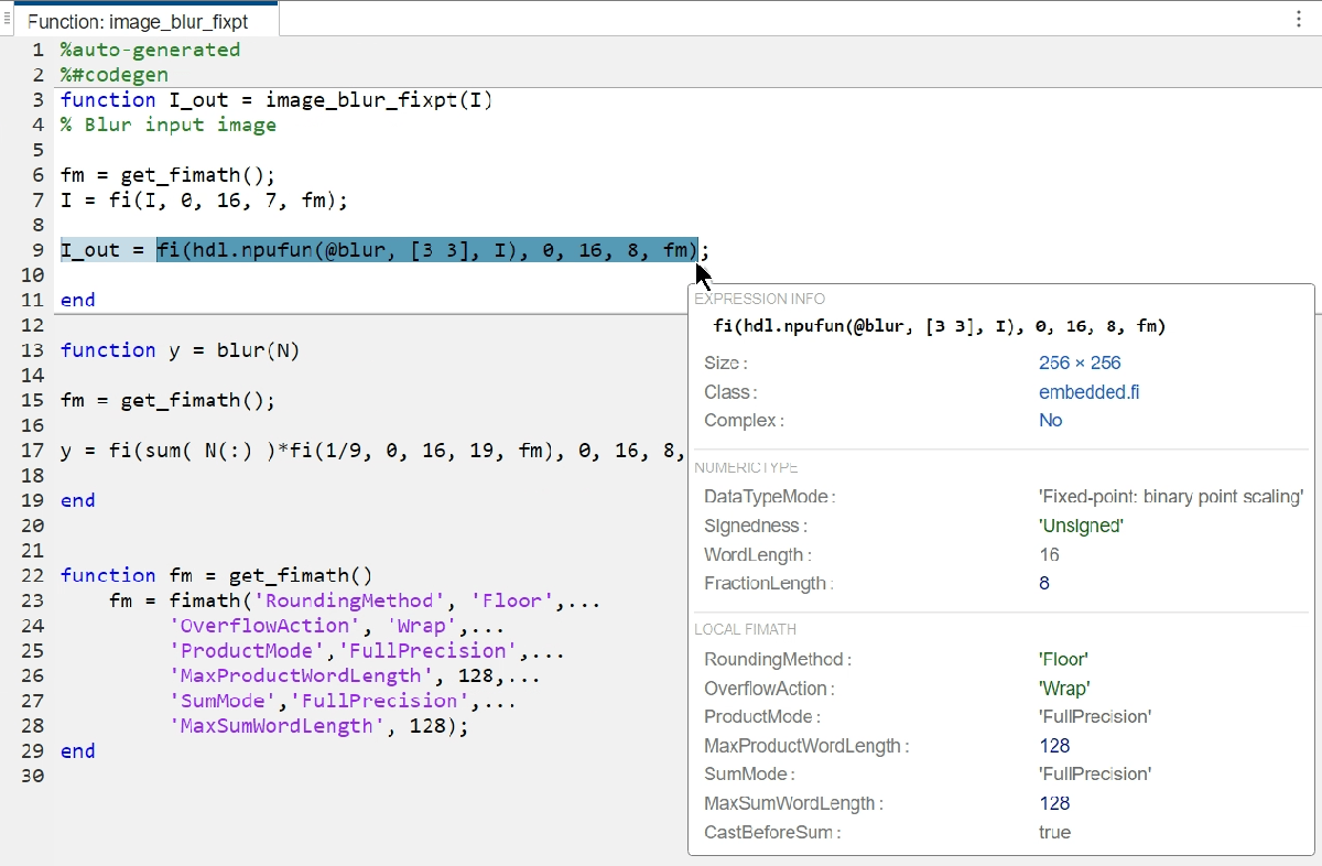 Convert Frame-Based Model to Fixed Point and Generate HDL Code