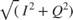 $\sqrt(I^2+Q^2)$