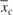 $\bar{x}_c$