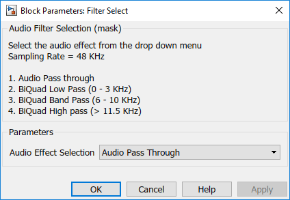 Running an Audio Filter on Live Audio Input Using Intel Board