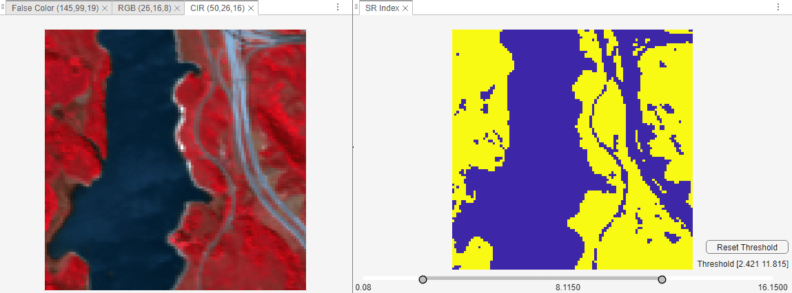 Hyperspectral Viewer Custom Spectral Index View