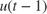 $u(t-1)$