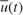 $\bar{u}(t)$