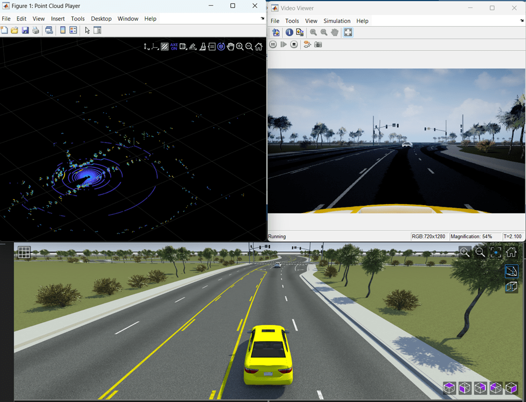 Integrate Lidar Sensor Model into RoadRunner Scenario and Cosimulate with Unreal Engine