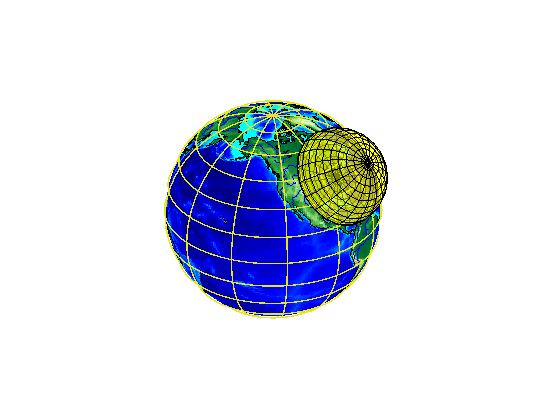 Plotting a 3-D Dome as a Mesh over a Globe