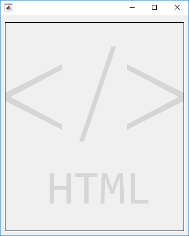 Empty HTML UI component in a figure