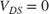 $V_{DS}=0$