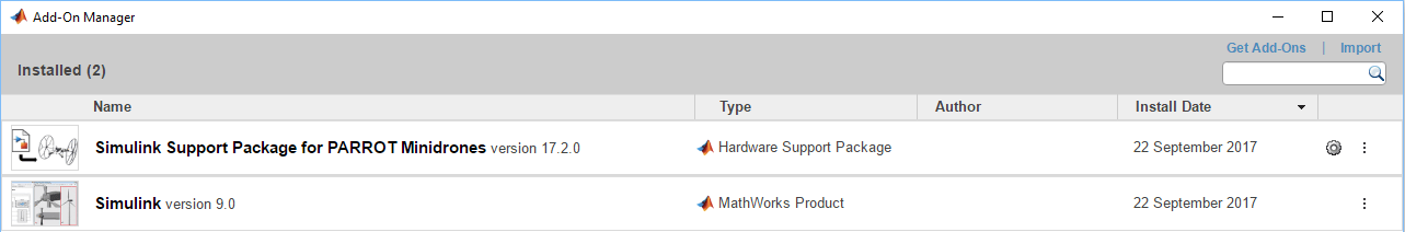 fly a parrot minidrone using the quadcopter simulink model