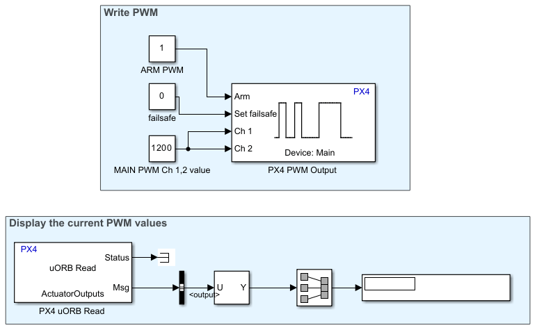 px4demo_PWM.slx Simulink model