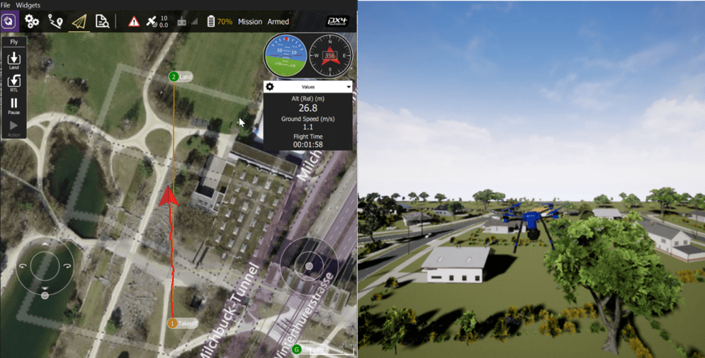 Obstacle Avoidance in NVIDIA Jetson with PX4 Autopilot in Hardware-in-the-Loop (HITL) Simulation with UAV Dynamics Modeled in Simulink