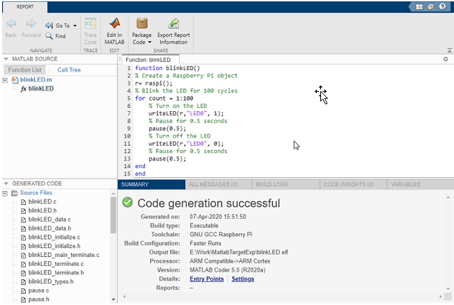 Getting Started With Deploying A Matlab Function On The Raspberry Pi Hardware Matlab 7822