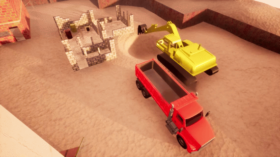 Plan Excavator Trajectory in ROS 2 Using Asynchronous Service Server