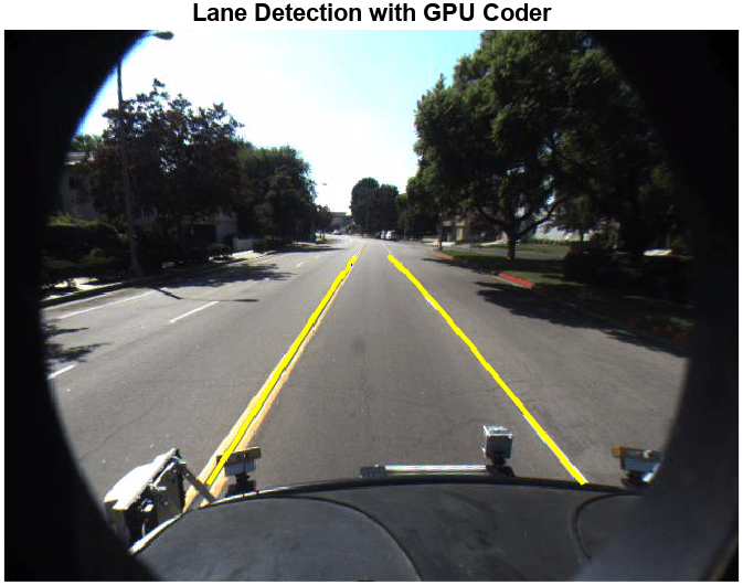 Lane Detection in ROS 2 Using Deep Learning with MATLAB