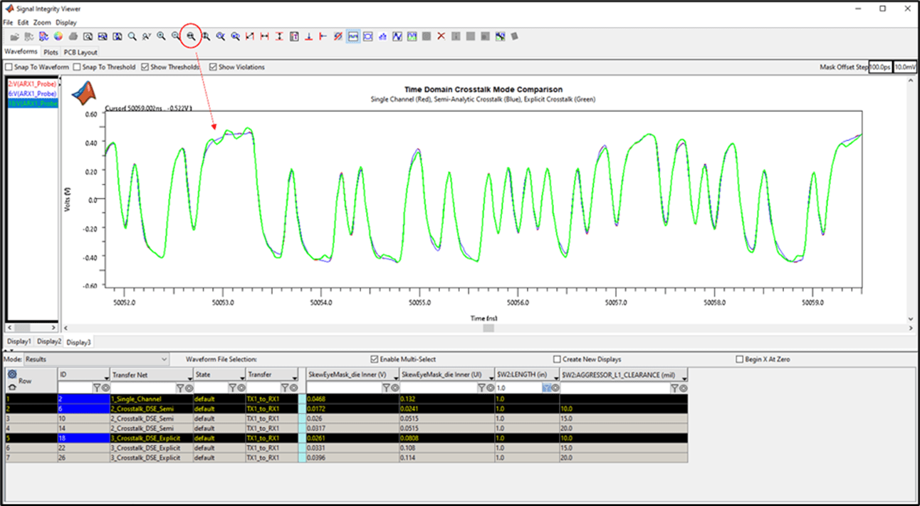 Crosstalk Analysis with Serial Link Designer