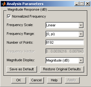 filter designer equiripple matlab