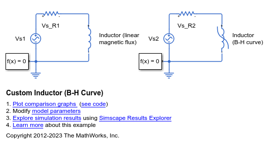 Custom Inductor (B-H Curve)