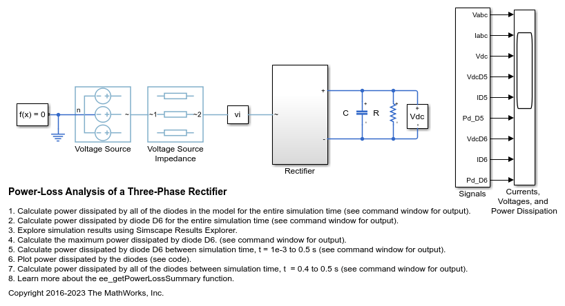 Power-Loss Analysis of a Three-Phase Rectifier