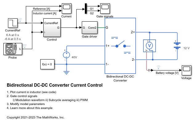 Bidirectional DC-DC Converter Current Control