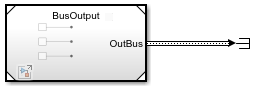 Model block with nonvirtual bus output