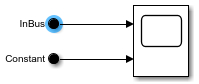 In Bus Element block labeled InBus instead of InBus.chirp