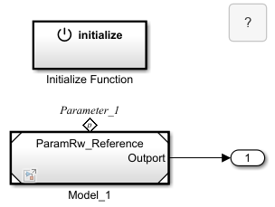 Use Parameter Writer Block to Change Parameter of Block Inside Referenced Model