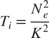 $$T_i = \frac{N_e^2}{K^2}$$