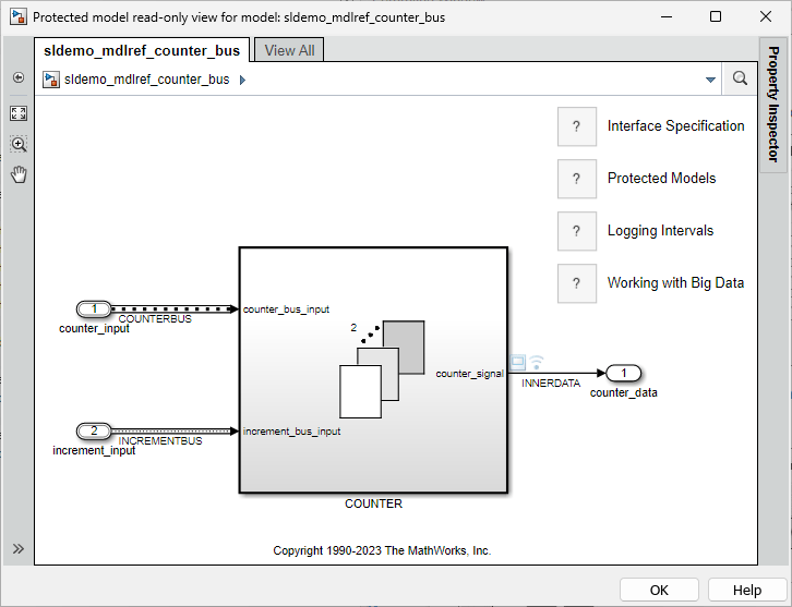 Protected model read-only view with Property Inspector