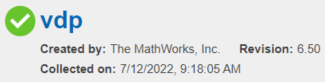 SystemInfo widget showing model name vdp, author, revision, and collection date