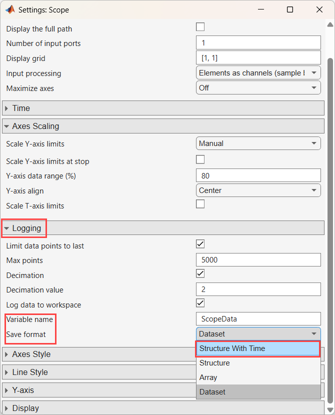 Parameter Tuning and Signal Logging with Serial External Mode