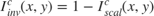 $$I^c_{inv}(x,y) = 1 - I^c_{scal}(x,y)$$