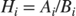 $H_i=A_i/B_i$