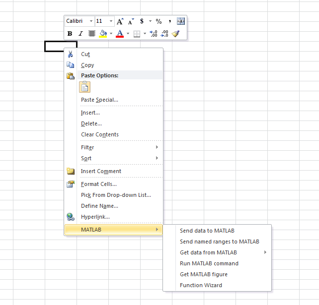 matlab read excel spreadsheet