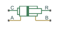 Double-Acting Hydraulic Cylinder (Simple) block